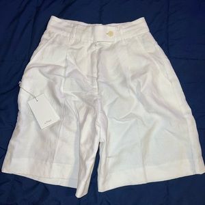 Aritzia Wilfred Vito Linen Shorts